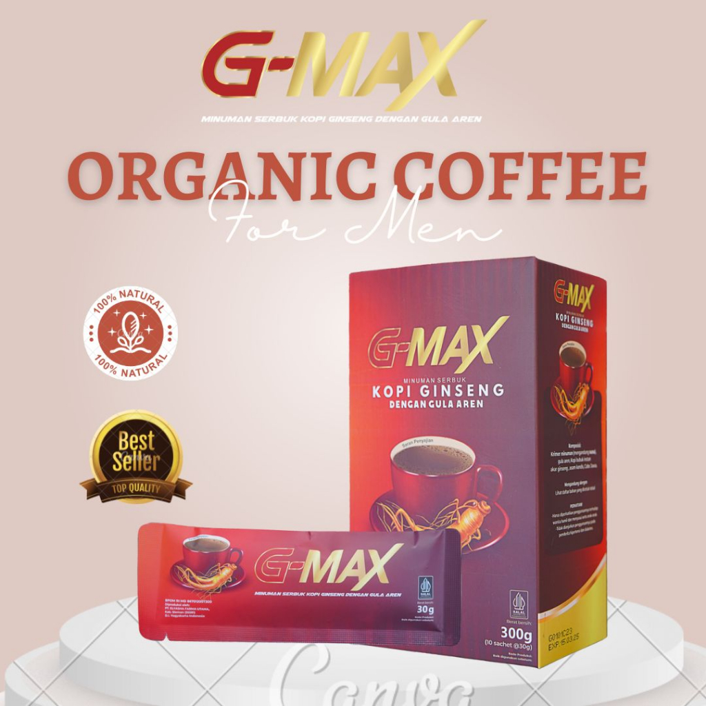 

Kopi Kesehatan Untuk Pria dan Wanita GMAX 1 Box isi 10 Sachet