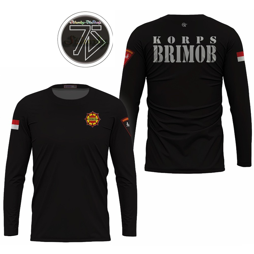 Baju Jersey BRIMOB Full Printing HD/ Promo/ BERKUALITAS/ (TANGAN PANJANG)