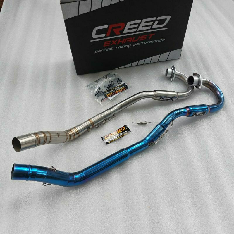 pipa leher leheran knalpot racing ORI Creed Exhaust KLX 150 CRF 150 L KLX BF DTRACKER