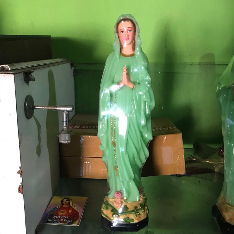 Patung Bunda Maria Lourdes 40cm fosfor
