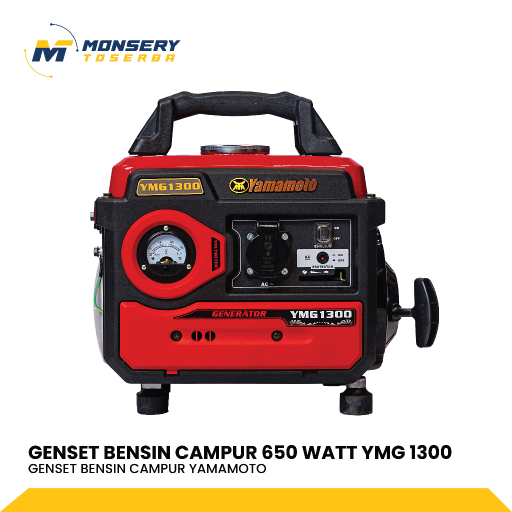 Genset Bensin Campur 650 Watt YMG 1300 Yamamoto