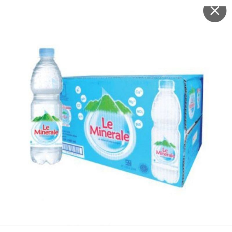 

LE MINERAL 600 ML (ISI 24 BOTOL)