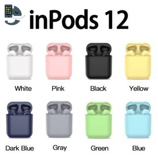 DY Grosir headphone bluetooth in-ear inpods i12 Macaron 12S TWS headphone bluetooth nirkabel android