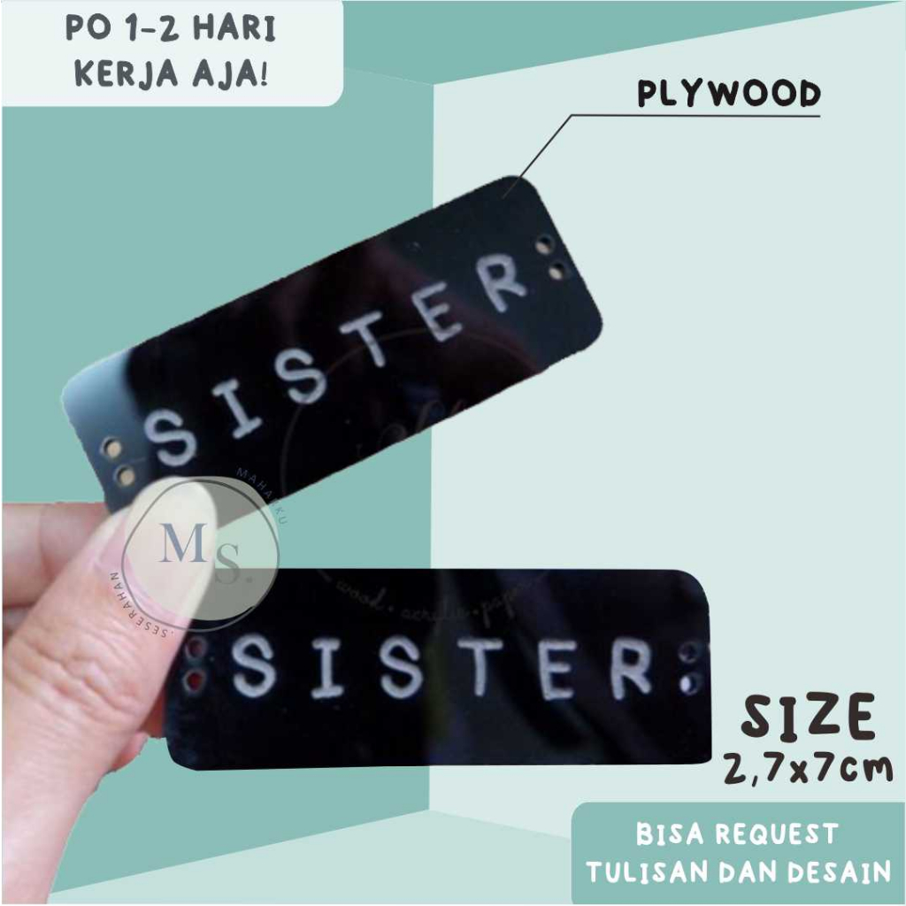 

READY label akrilik 2,7x7cm / LABEL PRODUK MERK / LOGO PRODUK/ CUSTOM LOGO LABEL / LABEL BAJU TERLARIS