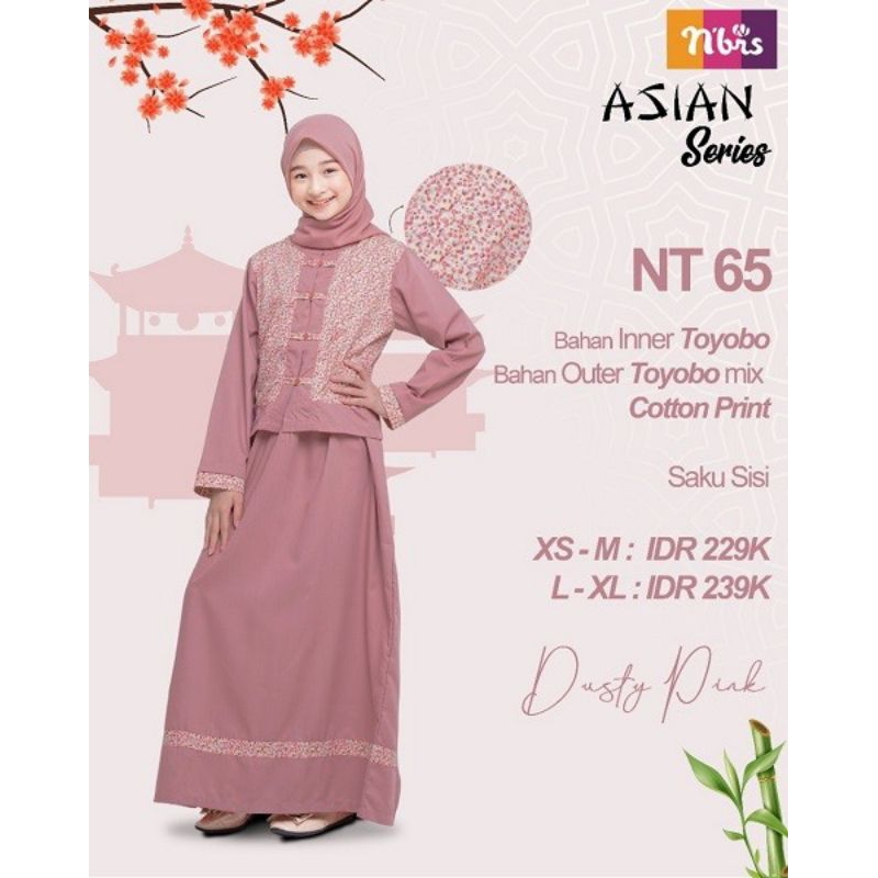 SALE NIBRAS TEEN GAMIS ANAK REMAJA NT 065