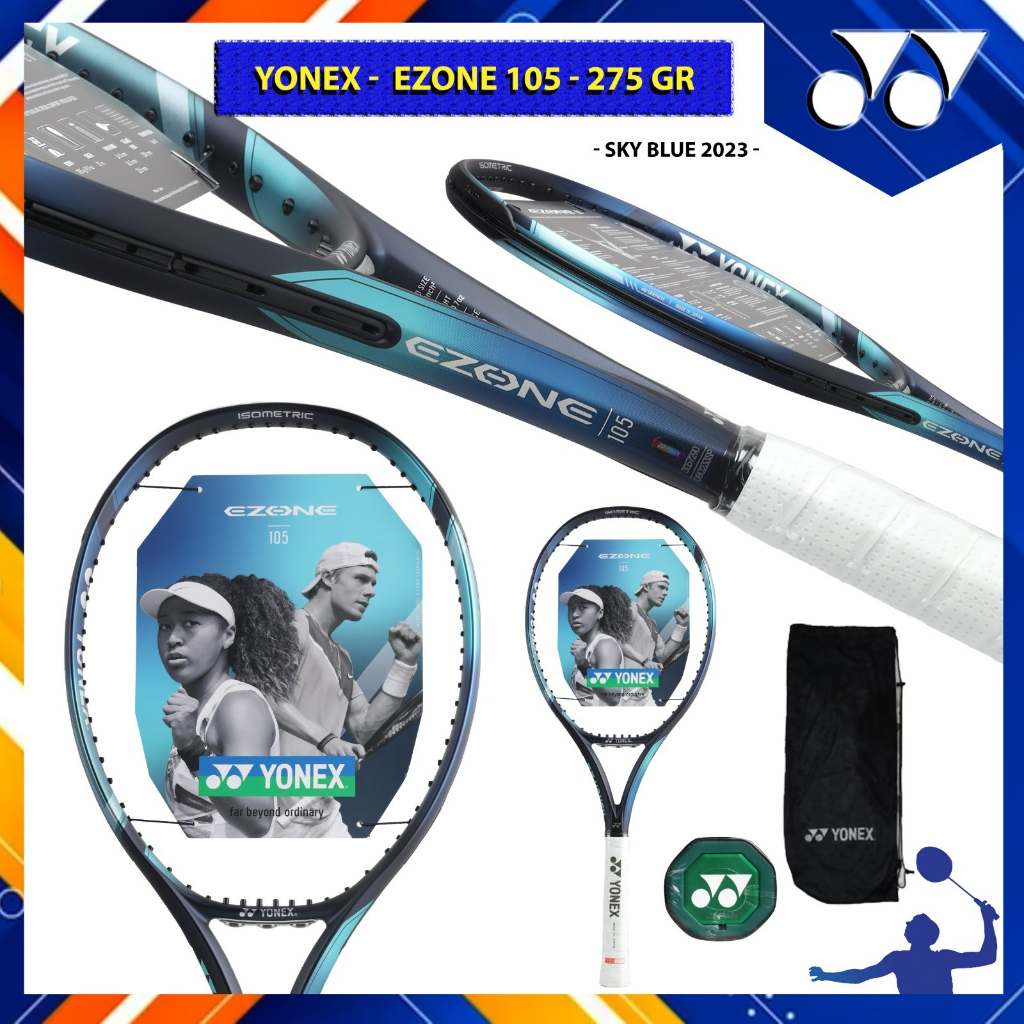 Raket Tenis Yonex EZONE 105 275 gr - Sky Blue 2023 Jepang