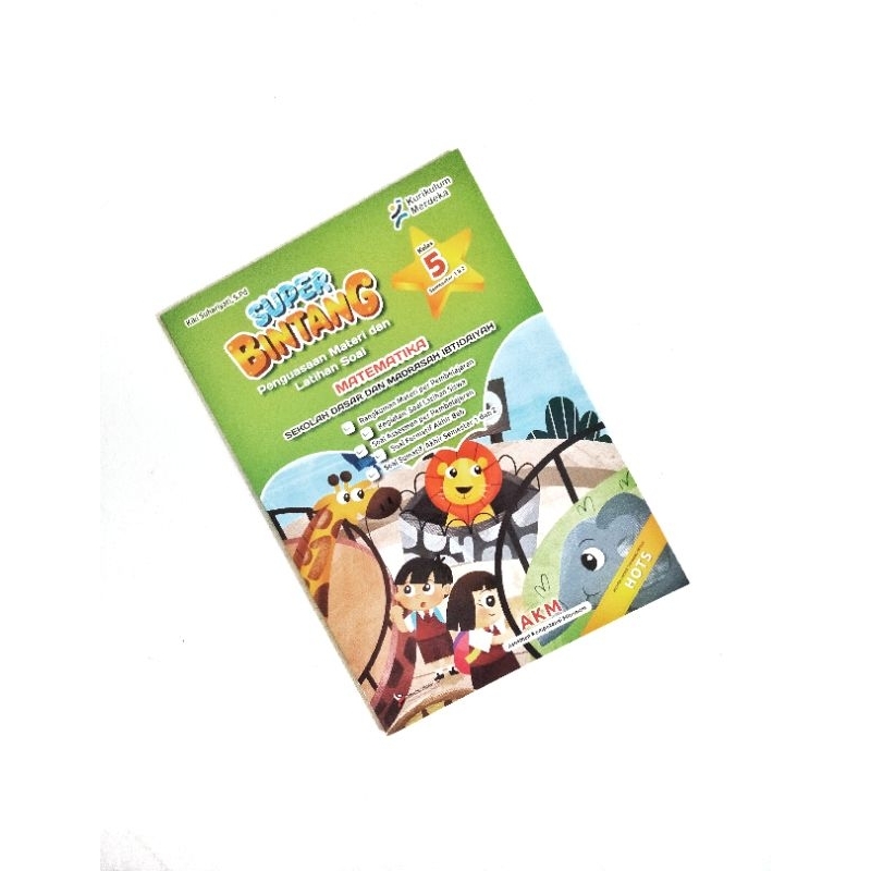 BUKU SUPER BINTANG PENGUASAAN MATERI DAN LATIHAN SOAL MATEMATIKA KELAS 5 SD SEMESTER 1&2 KURIKULUM M