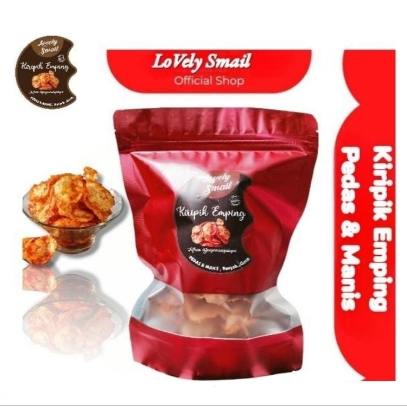 

Jamin Enak 1000 % ✓ Keripik Emping Pedas Manis 120 Gram / Cemilan Khas Bagansiapiapi