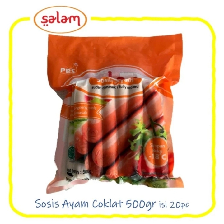 

SALAM Sosis Ayam 500gr isi 20pcs