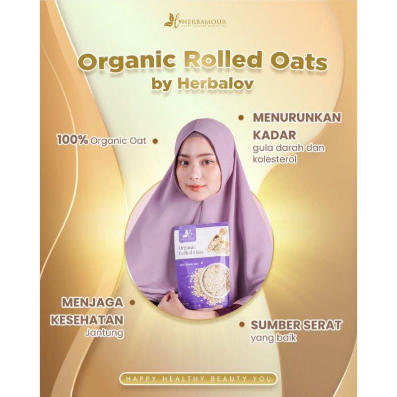 

Organic Rolled Oats 200g by Herbalov