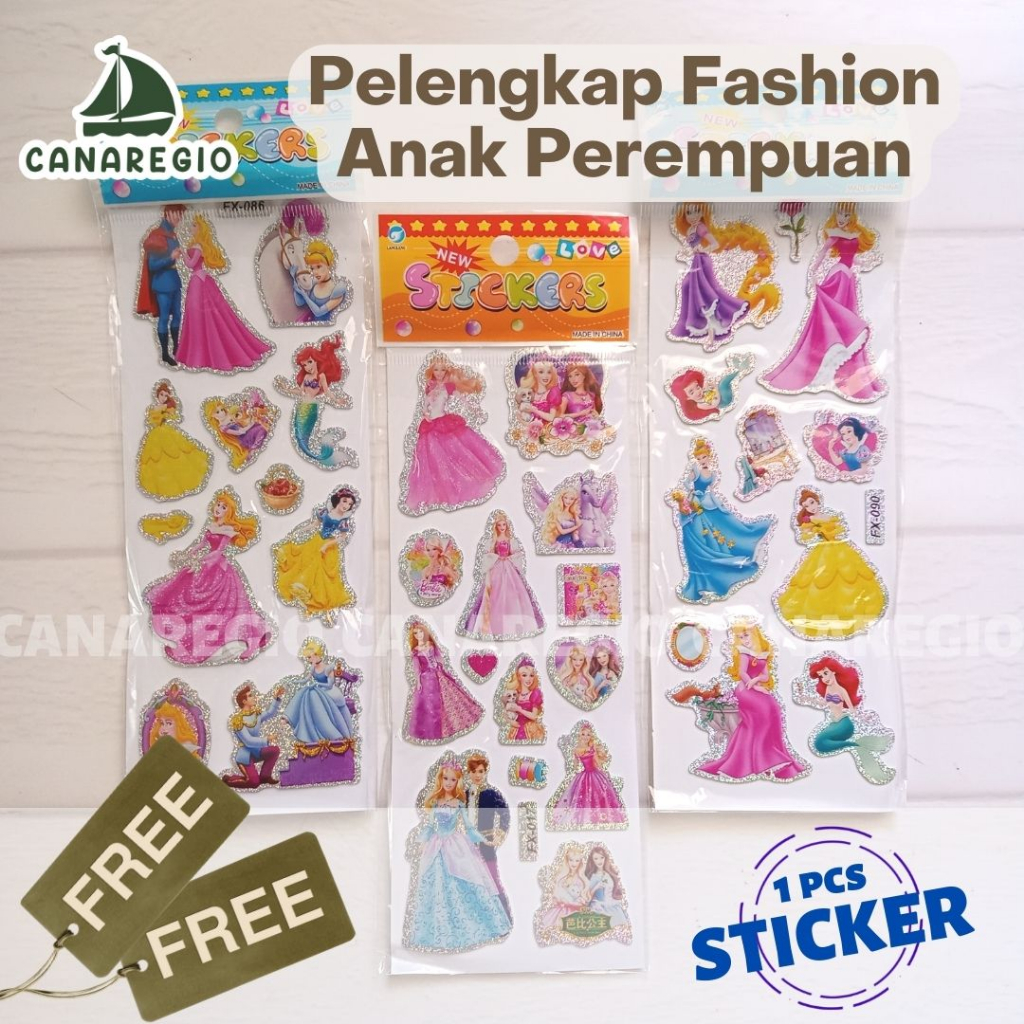 Stickers Frozen Stiker Frozen Mainan Anak Stiker Tempelan Karakter Sticker Frozen