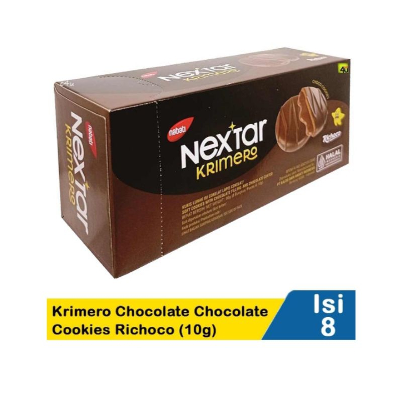 

Nextar krimero choco cookies rhicoco 8 x 10 gr