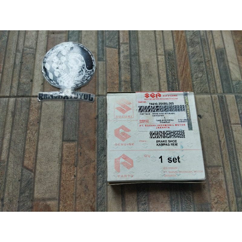 kampas rem belakang suzuki fr70 fr80 a100 trs gp100 gp125 rc80 rc100 rc110 original ori baru stock l