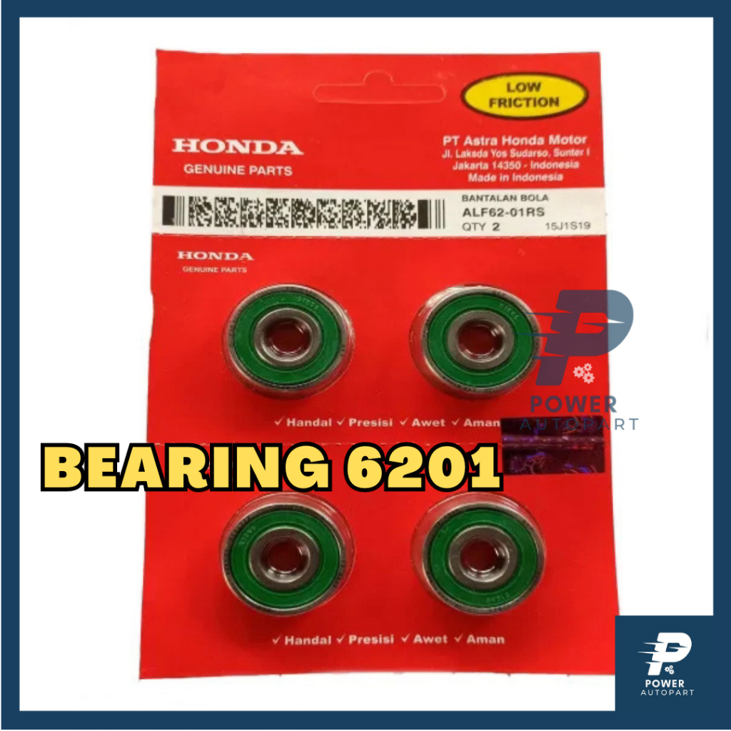 ORI Bearing Laher Roda Depan 6201 RS Supra X 125 Lama Batman Karisma Beat Scoopy Spacy Vario 110 125