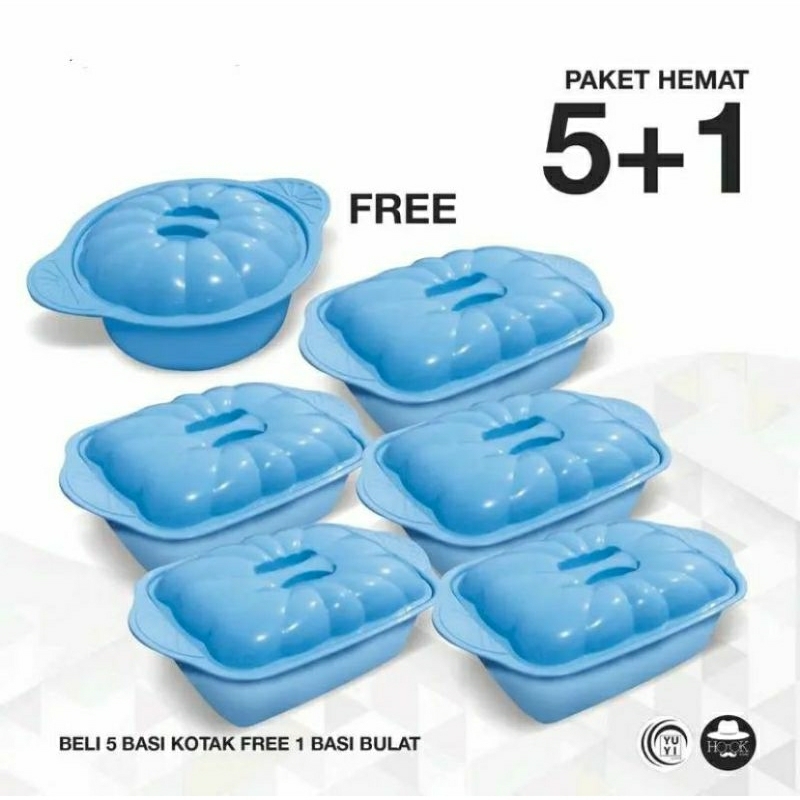 PRASMANAN BASI YUYI 6 PCS/TEMPAT MAKAN PRASMANAN 6 PCS