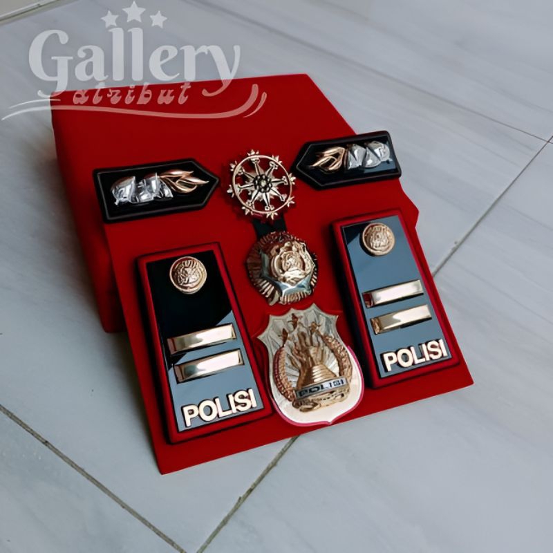 sepaket pangkat IPTU polisi PDH set box