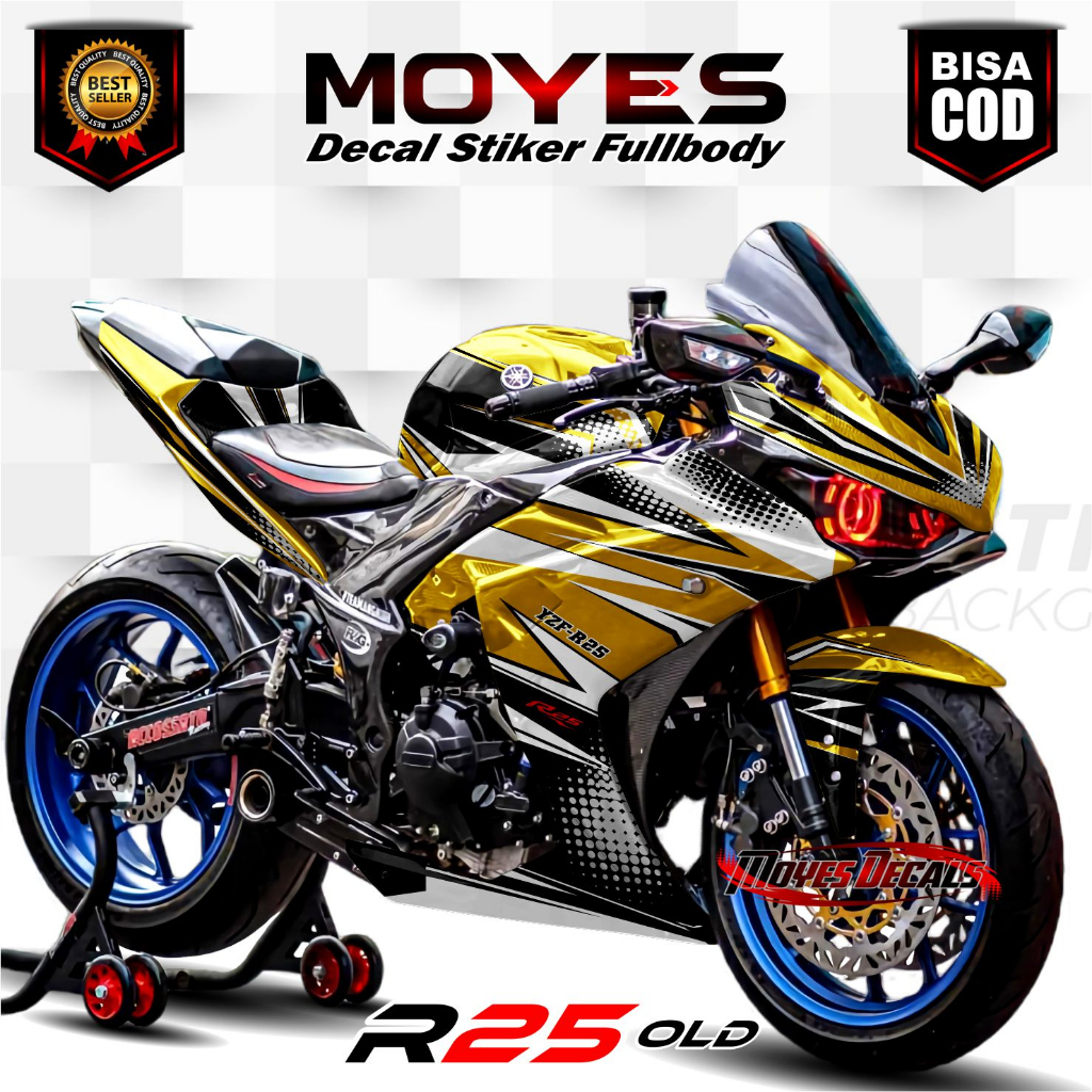 Decal Stiker Variasi R 25 Old  Full Body - Stiker Striping R 25 Old Full body motip gp racing