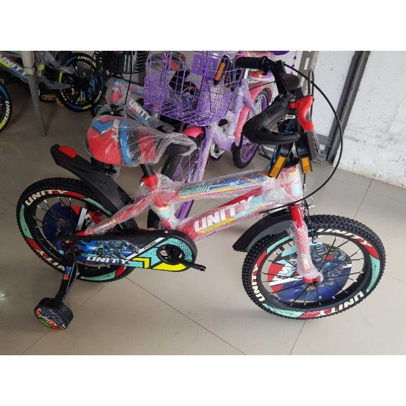 Sepeda Anak Sepeda BMX 16 inch UNITY ( JARI-JARI MOTOR )  ( MERAH / RED )