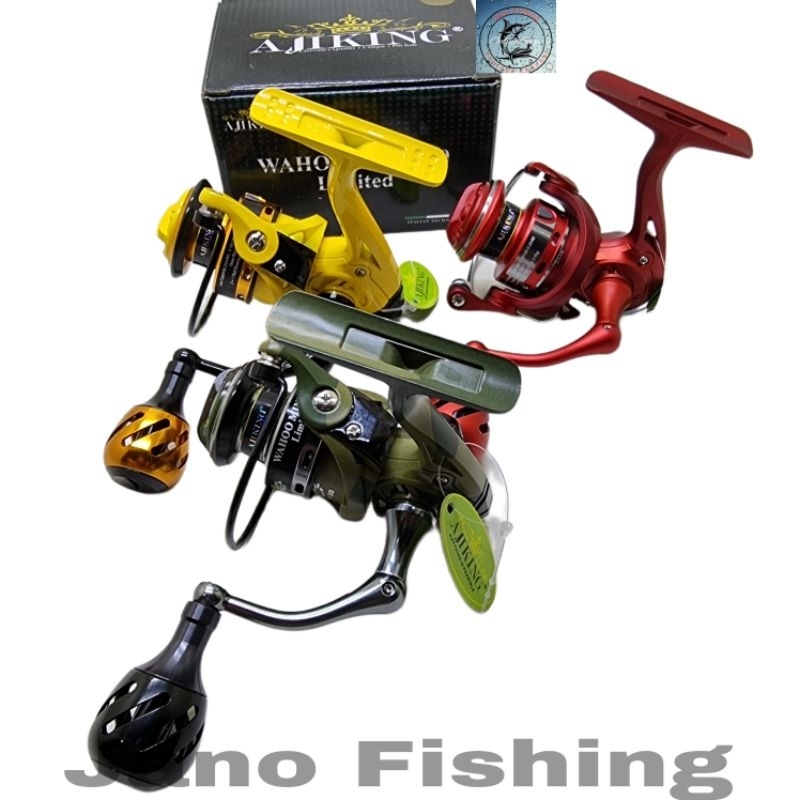 reel ajiking wahoo mini 600,800 power handle