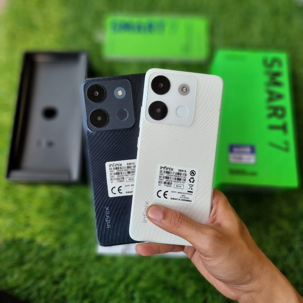 INFINIX SMART 7 SECOND 3/64GB & 4/64GB HP SECOND HANDPHONE SECOND HP SEKEN HP BEKAS HP MURAH