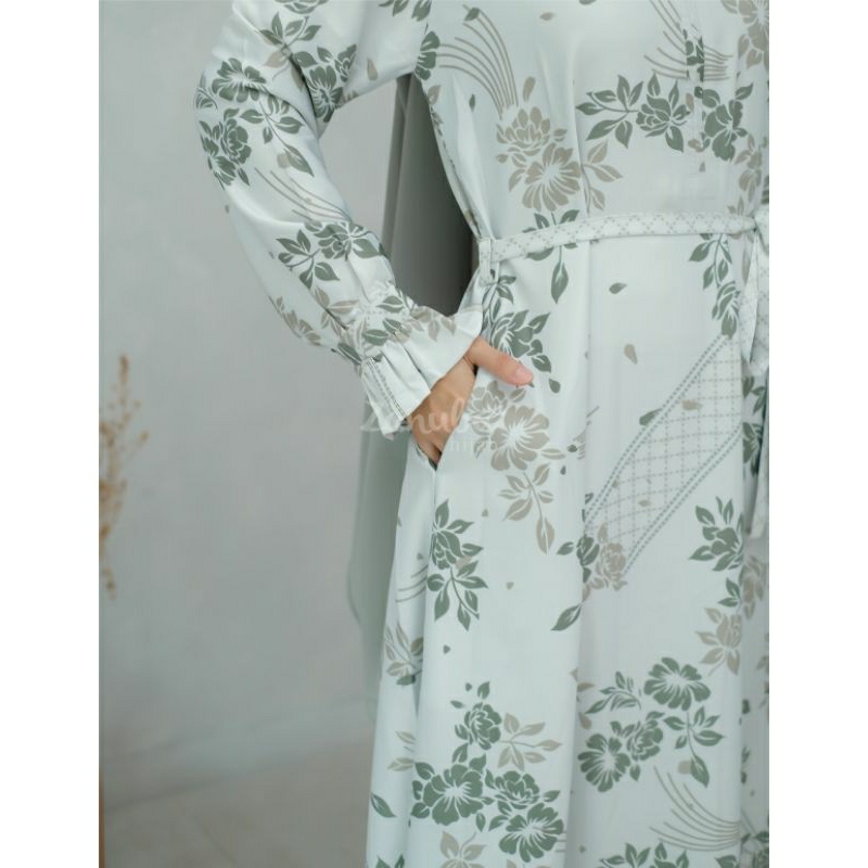 Zanel Ansara Dress & Kemko by Zanuba & Elzanji - Gamis Couple Ansara Silk