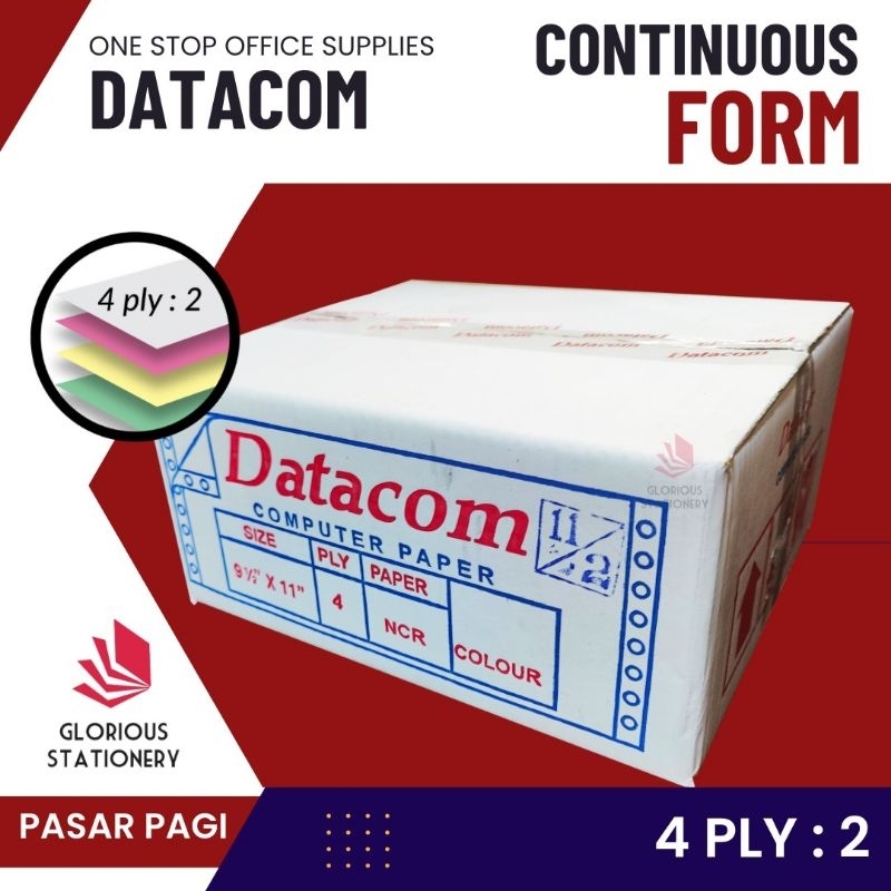 

Kertas Continuous Form Datacom 9.5x11 4 Ply Bagi 2