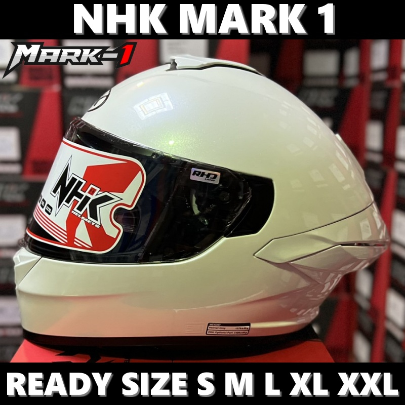 NHK Mark 1 Solid Star White Single Visor