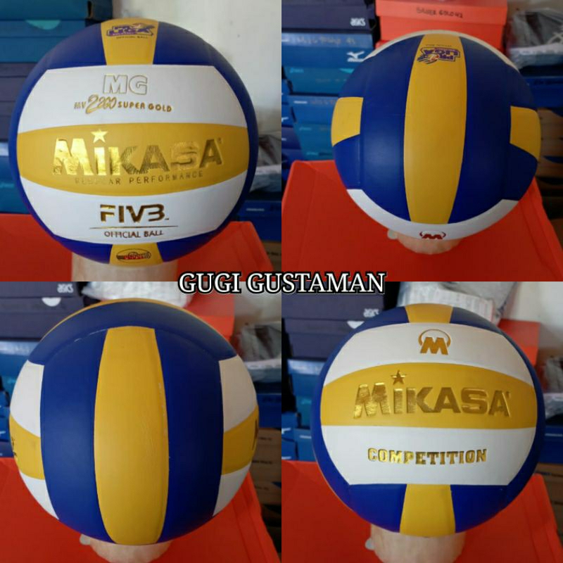 bola voli mikasa super gold / bola volly mikasa size 4