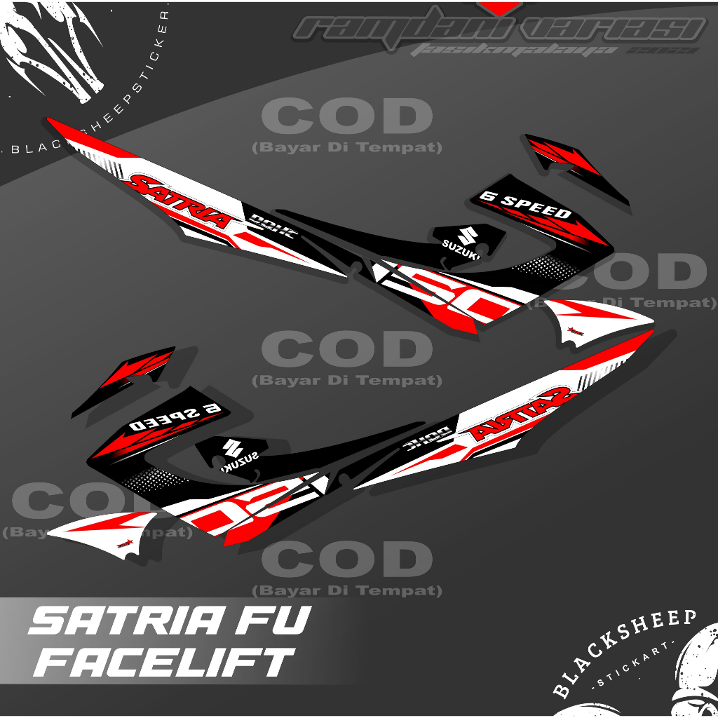 STRIPING SATRIA FU FL - STRIPING SATRIA FU FACELIFT - SATRIA FU 2014-2015