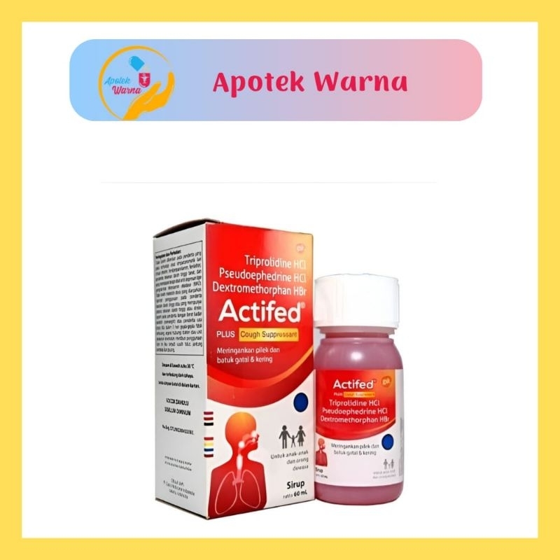 Actifed Plus Cough Supressant Sirup 60 ml (Merah)