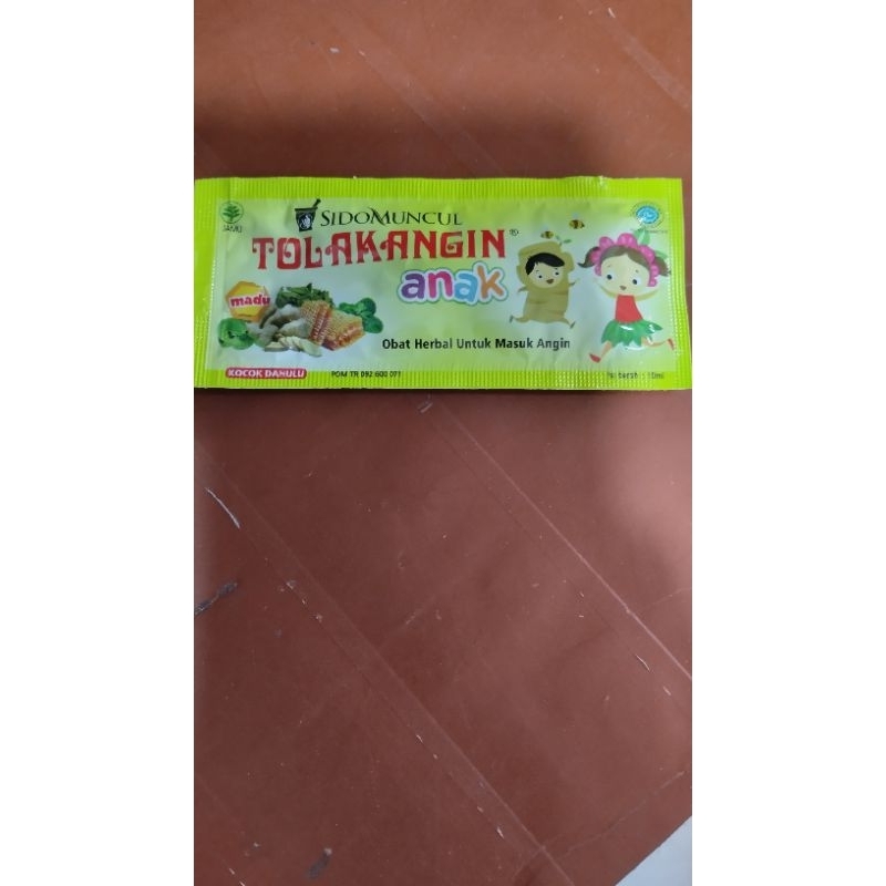 

Tolak angin Anak Sachet 10ml/Obat Herbal untuk masuk angin anak