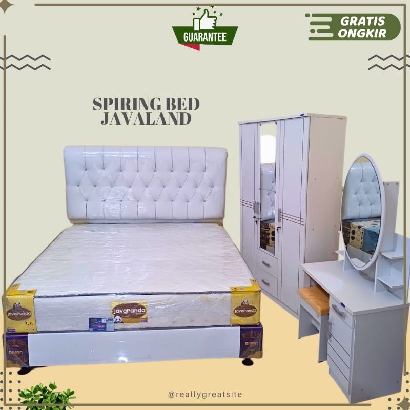 PAKET HEMAT KAMAR SET KOMPLIT SPRINGBED JAVALAND