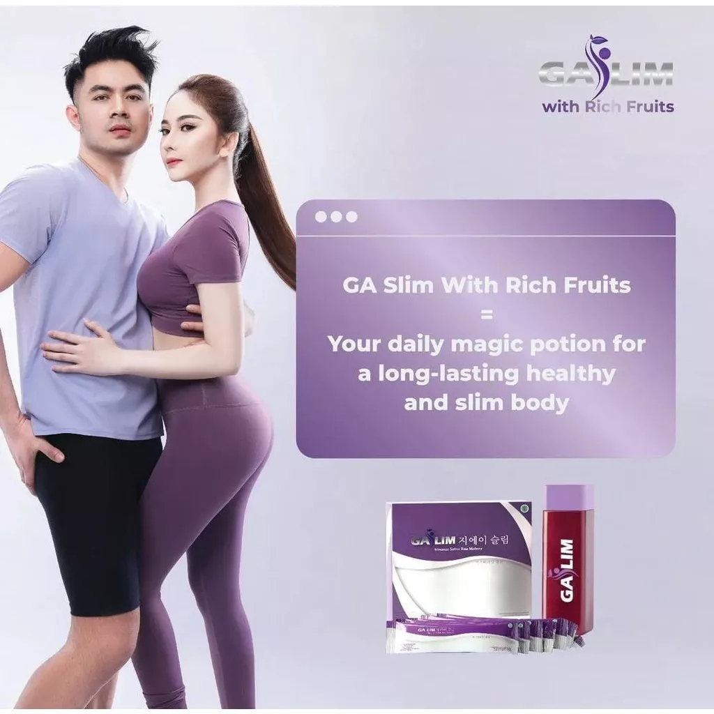 GA SLIM WITH RICH FRUIT SUPLEMENT PENURUN BERAT BADAN /MENURUNKAN GULA DARAH