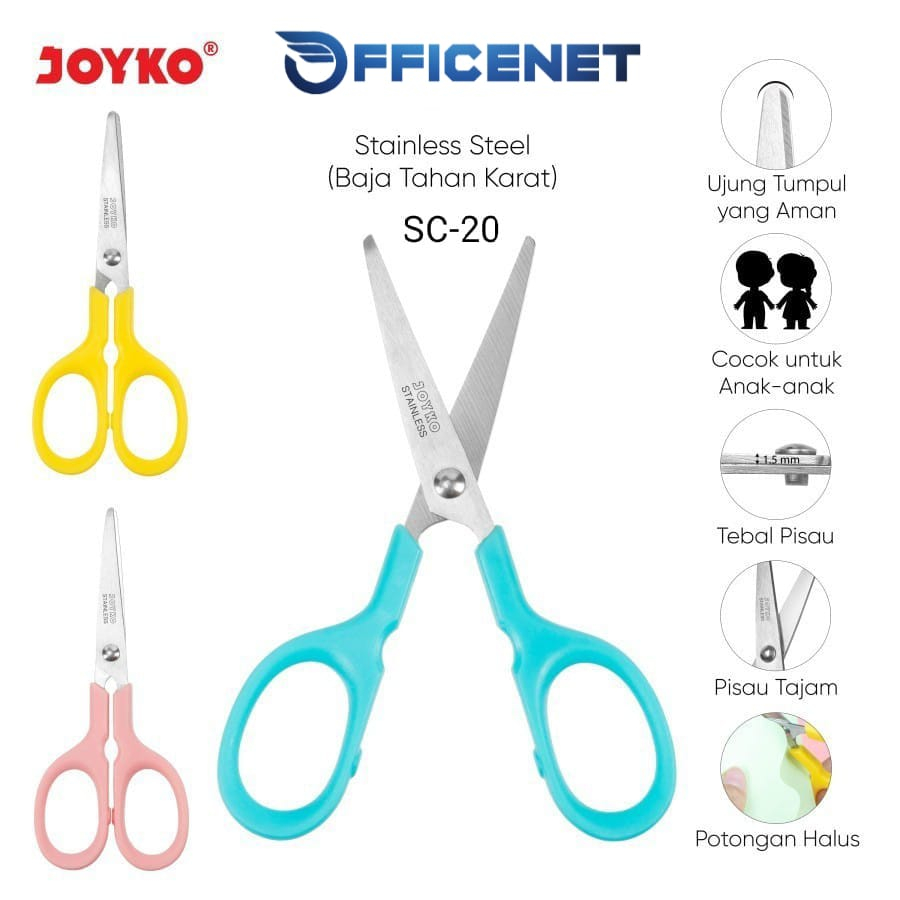 

GUNTING KECIL UNTUK ANAK KIDS SCISSORS SC-20 GUNTING KERTAS