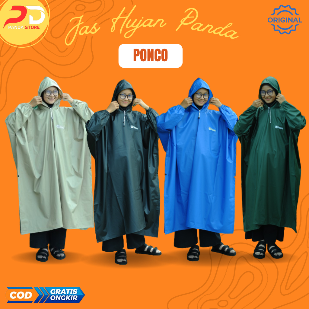 RAINCOAT JAS HUJAN PONCO /KELELAWAR Pria Wanita Terbaik Anti Rembes