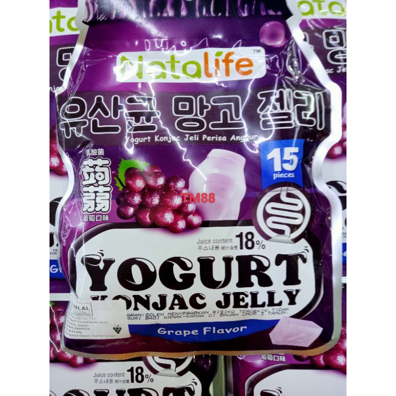 

JELI AGAR RASA ANGGUR DAN YOGURT/YOGURT KONJAC JELLY GRAPE FLAVOR