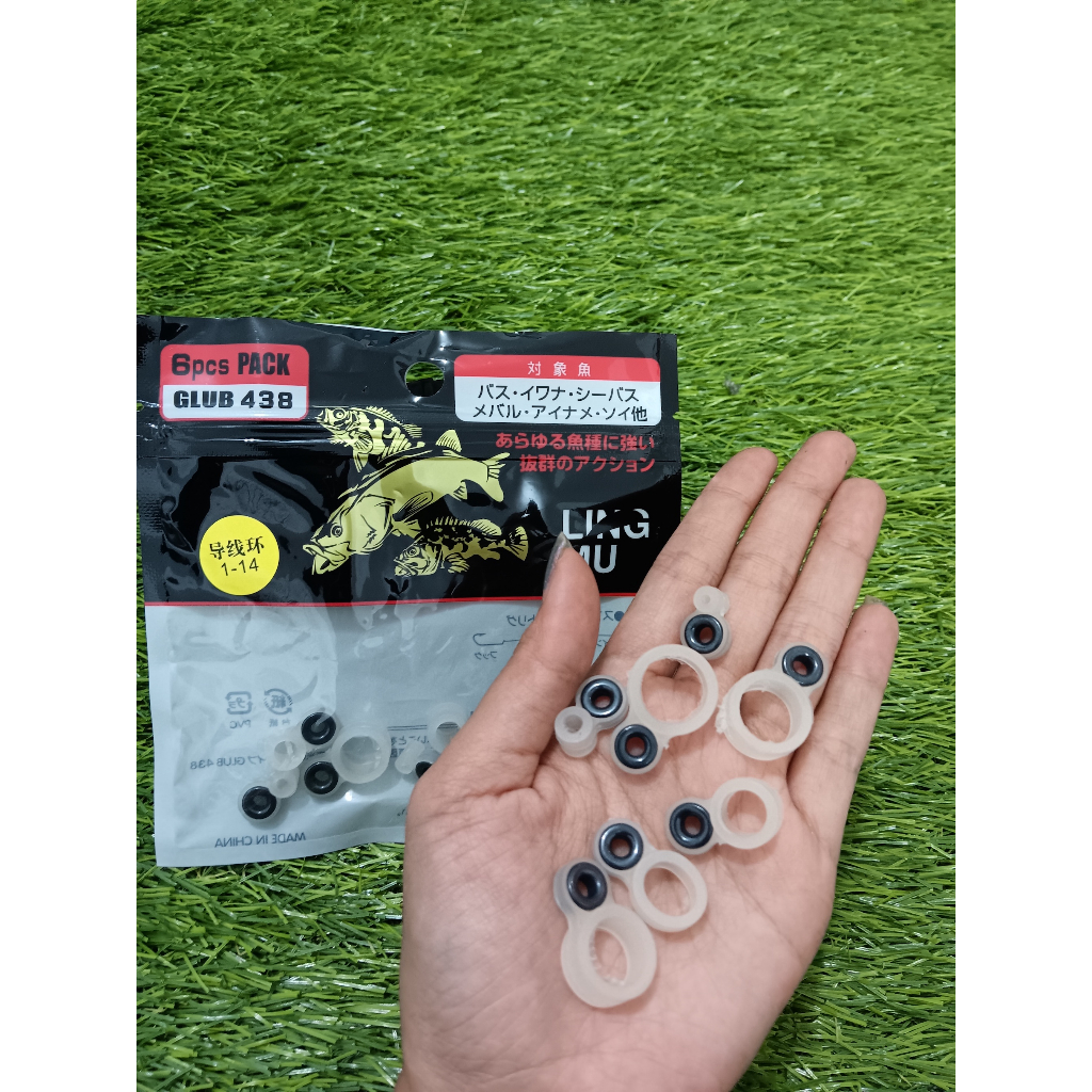 1 SET 14PCS RING GUIDE JORAN TEGEK ATAU MAMARIT BAHAN KARET KERAMIK