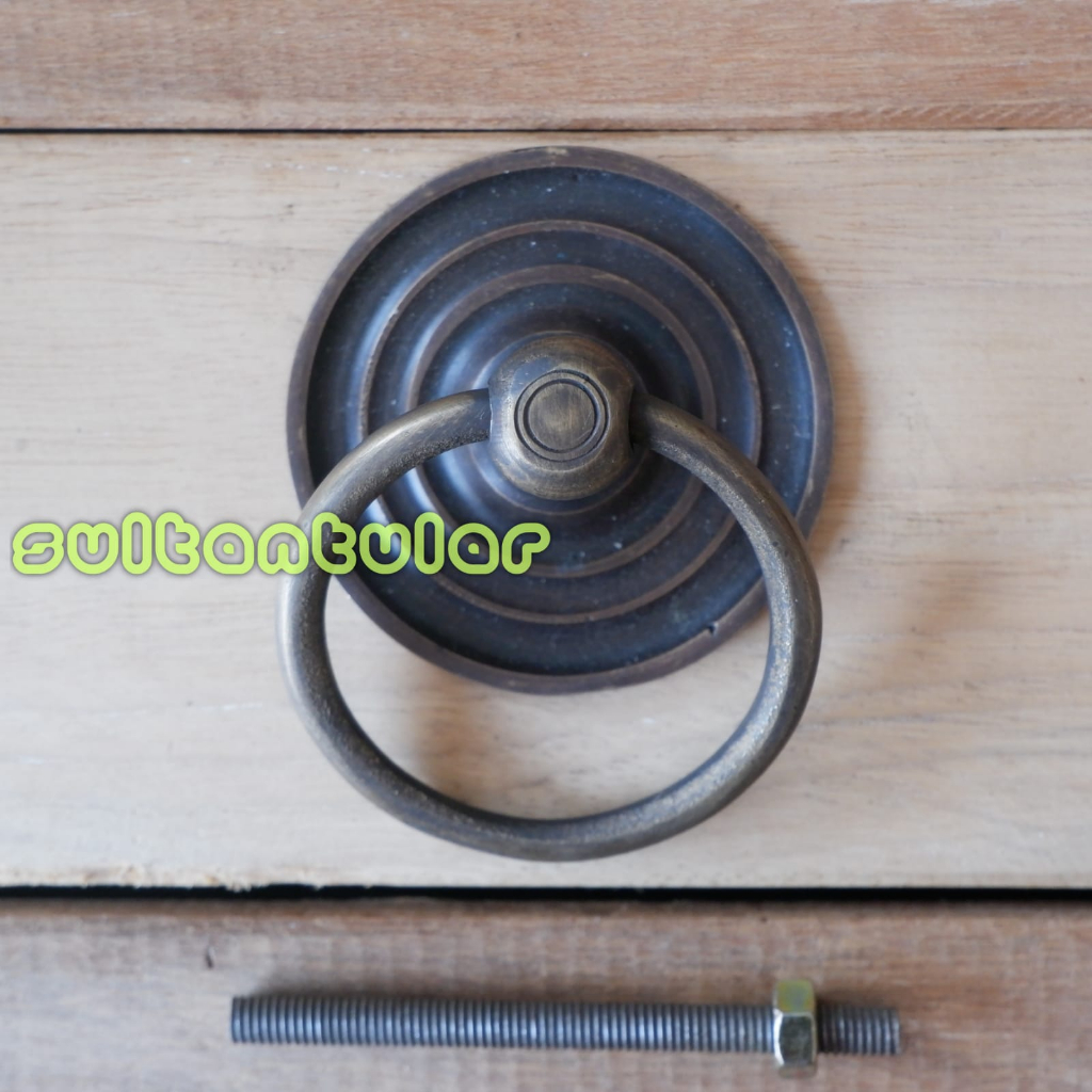 Gagang pintu lemari minimalis kuningan antik