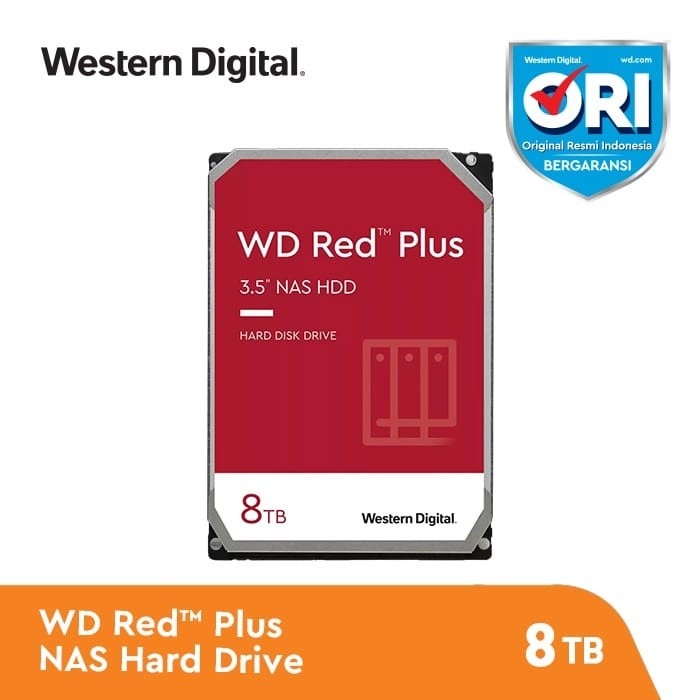 WD RED Plus WD80EFPX 8TB 3.5" NAS HARD DRIVE WD RED 8 TB
