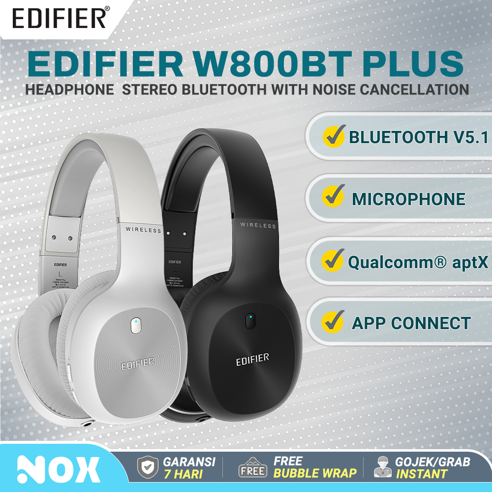 EDIFIER W800BT Plus headphone Bluetooth Stereo noise cancellation