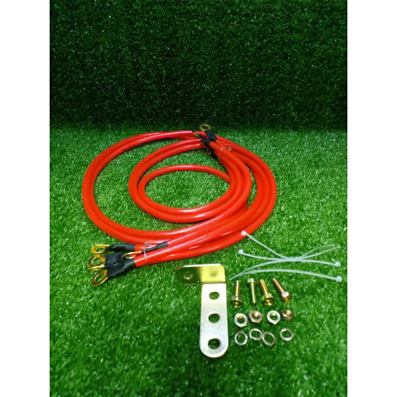 Kabel Grounding HKS 5 titik-Cable kabel Grounding mobil HKS 5 titik Universal