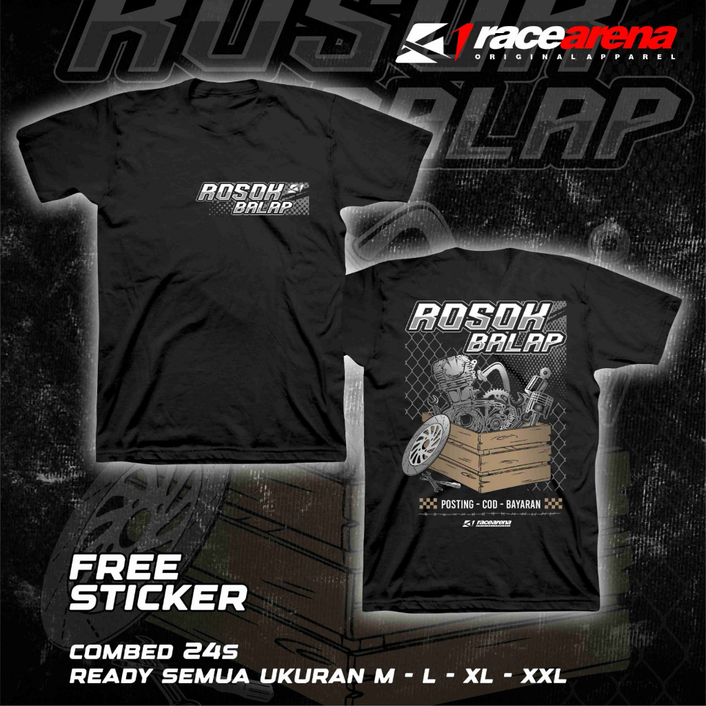 KAOS ROSOK BALAP TUKANG ROSOK INDONESIA DUNIA