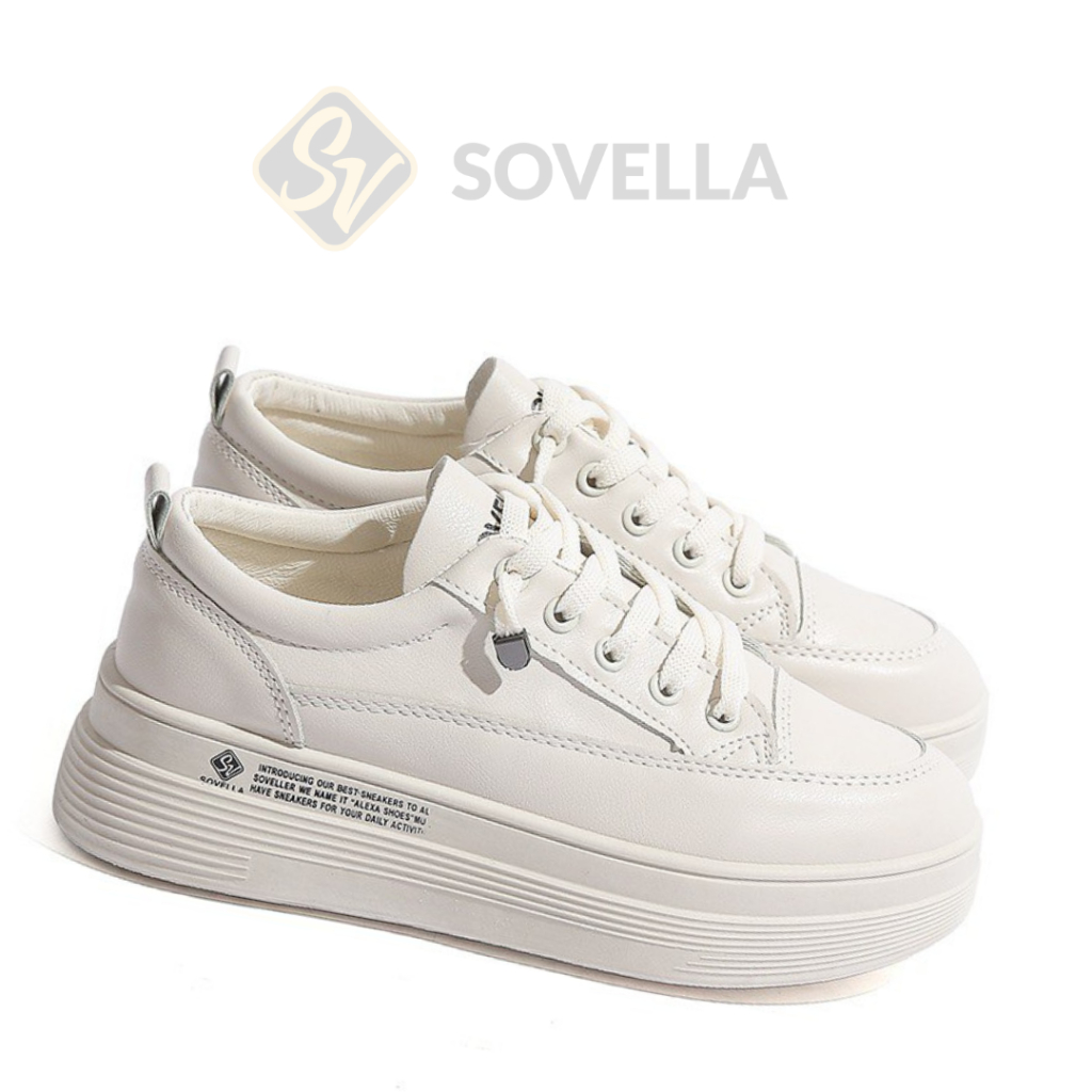 Disc Sovella Alexa Sepatu Sneakers Olahraga Sport Kets Putih Hitam Wanita