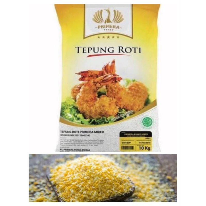 

Tepung panir kuning Primera Panko Mix Repack 1kg