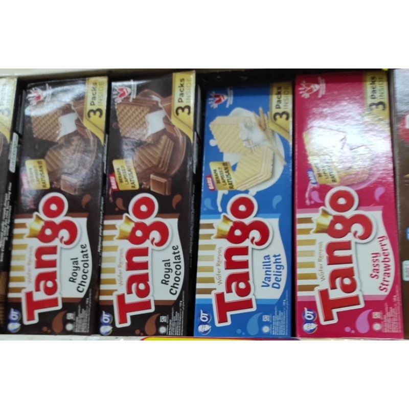 

Biskuit Wafer Tango Varian/Cemilan Sehat / Makanan Ringan 133gr