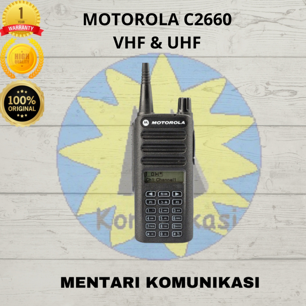 Handy Talky Motorola Xir C2660 VHF UHF - HT Motorola C2660 Garansi Resmi Motorola