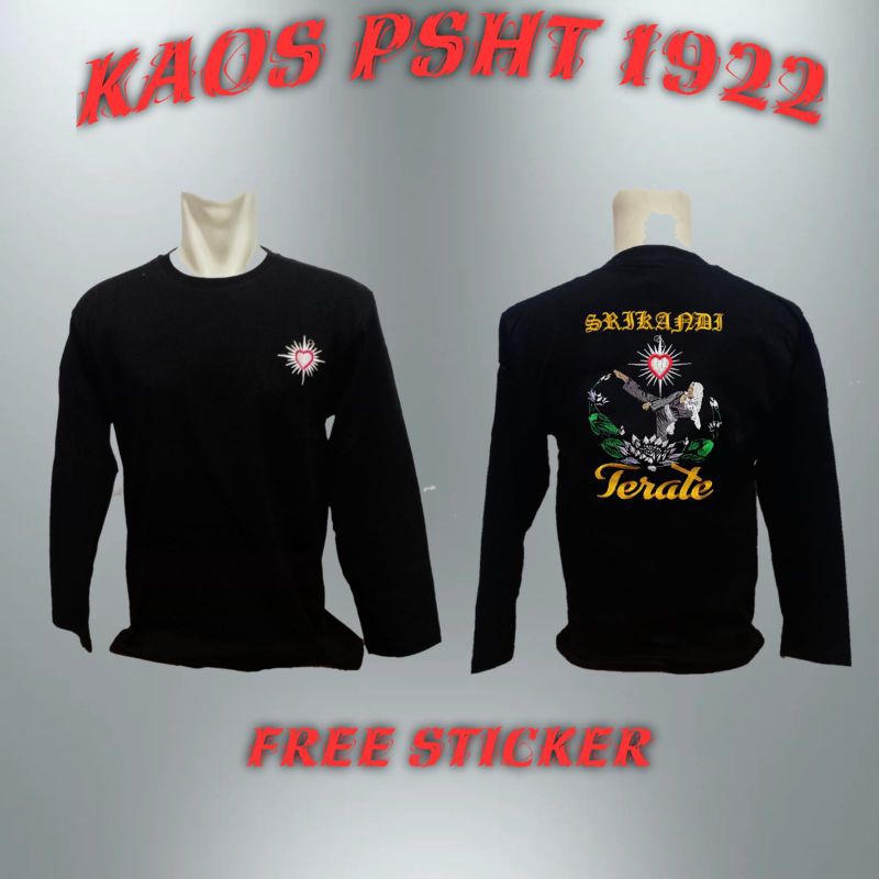Kaos Srikandi PSHT lengan panjang-Kaos SH Terate lengan panjang-Kaos PSHT terbaru
