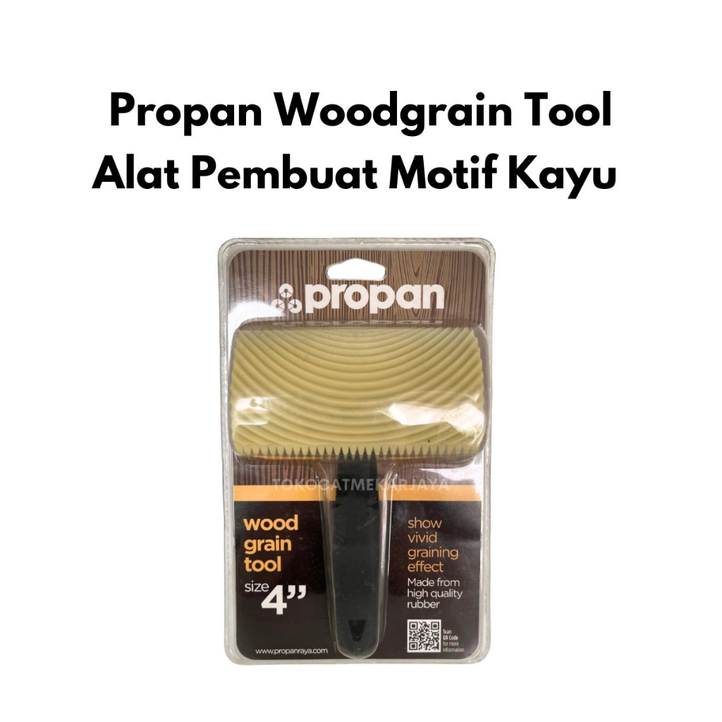 Propan Wood Graining Rubber Kuas Cat Motif Serat Kayu size 4 inch