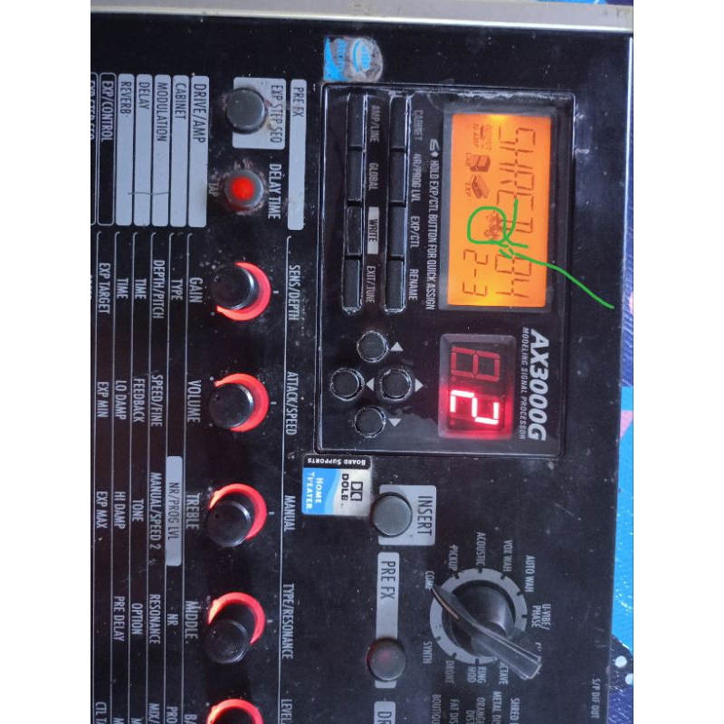 efek gitar korg ax3000g