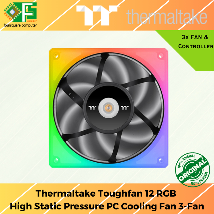 Thermaltake TOUGHFAN 12 RGB High Static Pressure Fan TT Premium Edition (3-Fan Pack)